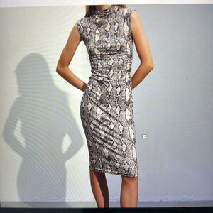H&M Monochrome Snakeskin Pattern dress
